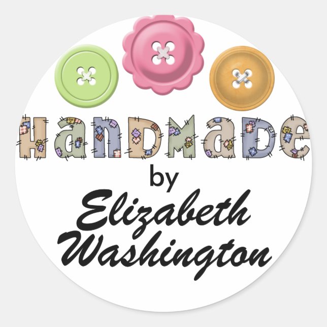 Handmade / Crafter Sticker by SRF (Front)