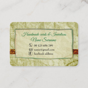 Handmade crafts business card