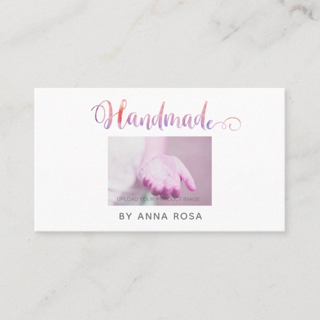 *~* HANDMADE Crafts Hand crafted Upload Business Card (Front)