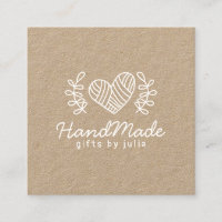 Handmade crafts modern brown kraft paper rustic