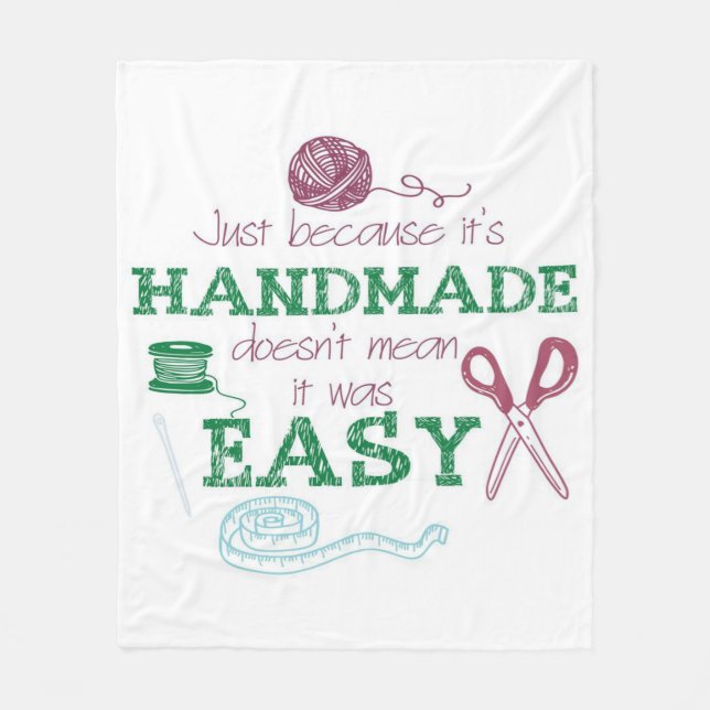 Handmade Crochet Lover Gift | Perfect Gift Idea Fleece Blanket (Front)