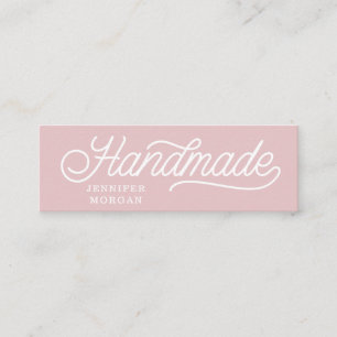 handmade cute script elegant  business card
