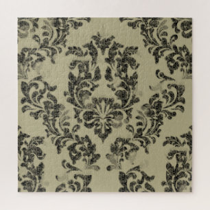 Handmade damask pattern: vintage ornament. jigsaw puzzle
