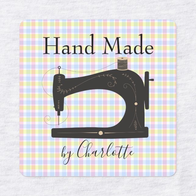 Handmade Dressmakers Personalised Labels (Design 1)