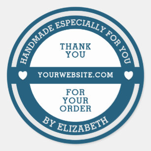 Handmade especially for you classic round sticker