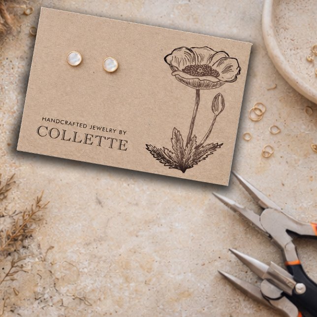 Handmade Flower Kraft Cardstock Earring Jewelry (Creator Uploaded)