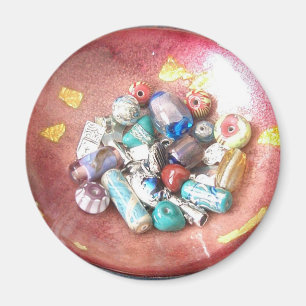 Handmade Glass Beads Magnet