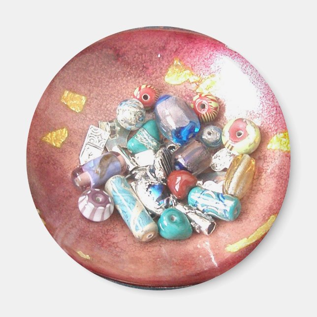 Handmade Glass Beads Magnet (Front)