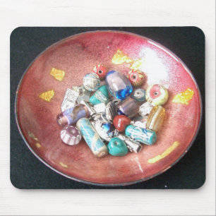 Handmade Glass Beads Mouse Mat