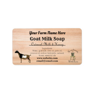 Handmade Goat Milk Soap Label - Nigerian Dwarf