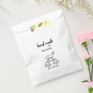 Handmade Goat Milk Soap Personalised Monogram Favour Bags