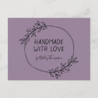 Handmade Greenery Wreath Earthy Purple