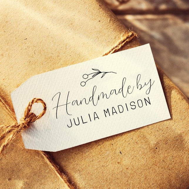 Handmade Hand Drawn Botanical Sprig Cute Product Self-inking Stamp (Creator Uploaded)