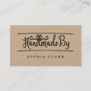 Handmade Handcrafted Ribbon & Sewing Tailor Business Card
