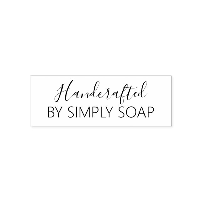Handmade Handcrafted Soap Self-inking Stamp (Design)