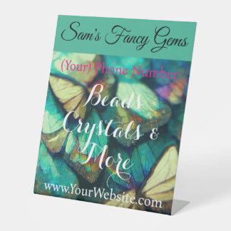 Handmade Handicraft Business Vendor Signage Pedestal Sign