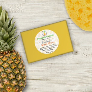 Handmade Homemade Bath & Body Pineapple Stickers