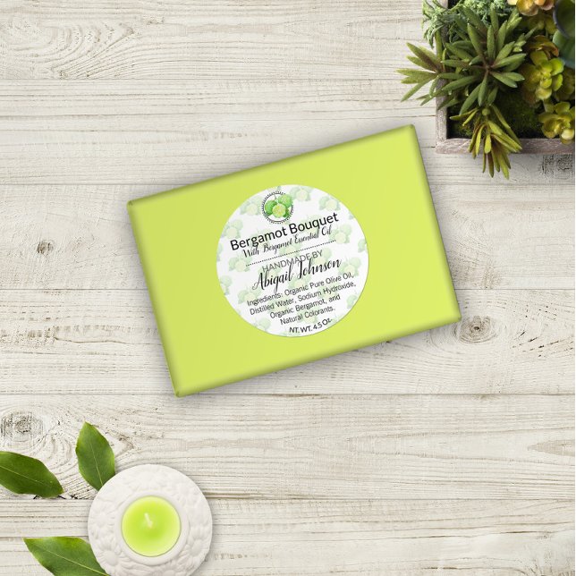 Handmade Homemade Bergamot Scrub or Soap Stickers (Creator Uploaded)