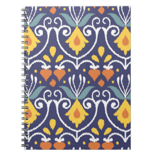 Handmade Ikat: Ethnic Boho Fabric Notebook