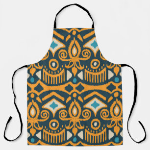 Handmade Ikat: ethnic fabric pattern Apron