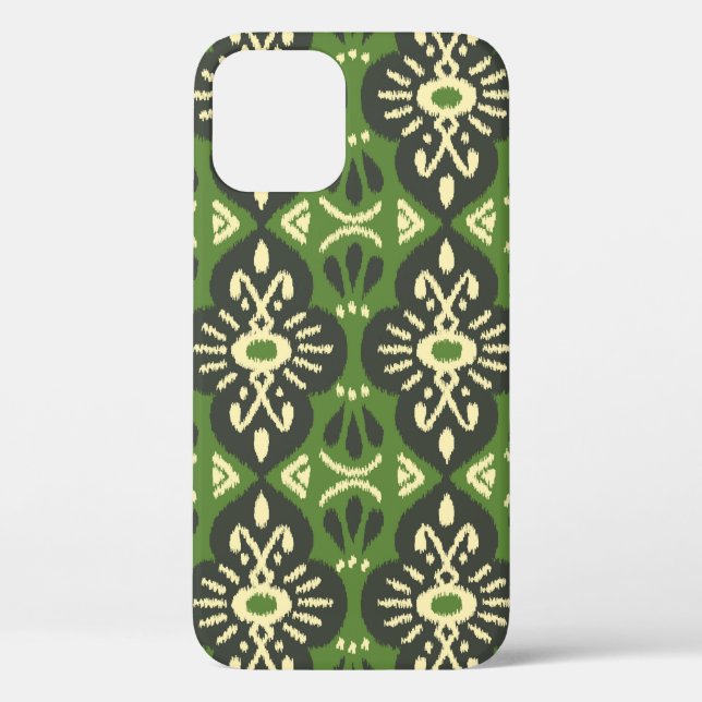 Handmade Ikat fabric. Ethnic seamless pattern. Asi Case-Mate iPhone Case (Back)