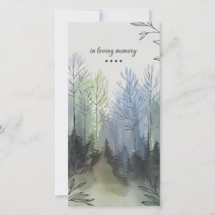 Handmade In Loving Memory Funeral Invitation