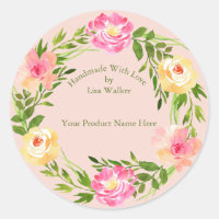 Handmade Item Rose Wreath Blush Centre