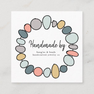 Handmade Jewellery Bracelet Modern Business Card