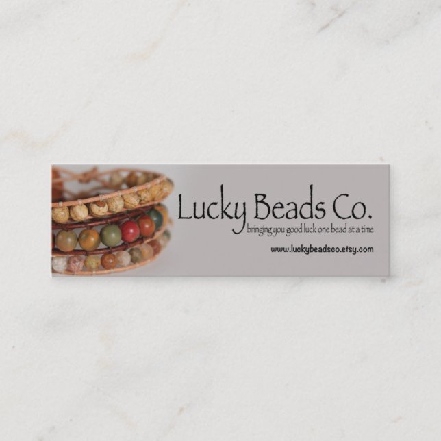 Handmade Jewellery Business Business Card (Front)
