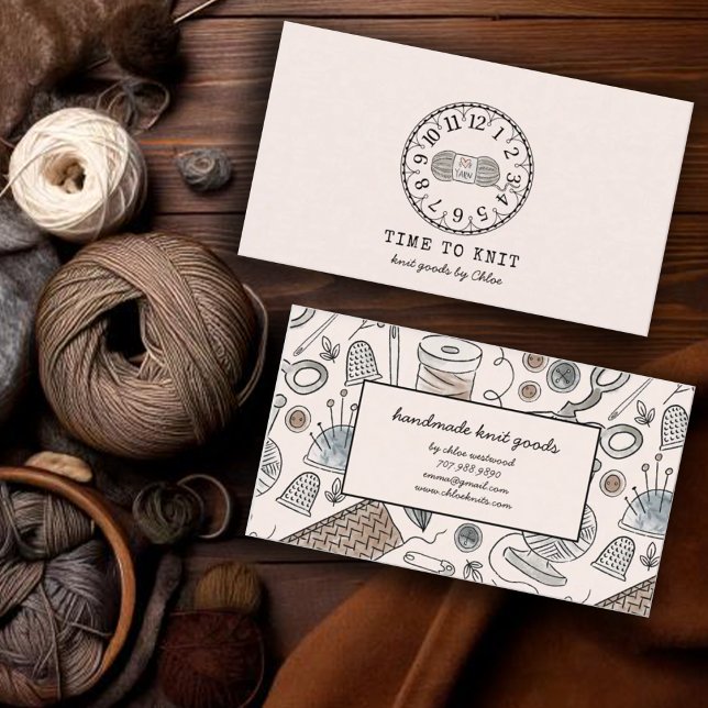 Handmade Knit Goods Business Card (Creator Uploaded)