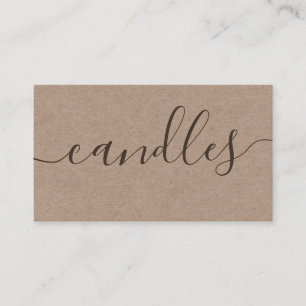 Handmade Kraft Soy Candle Soy Wax Melt Business Card