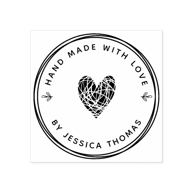 Handmade love rubber stamp (Imprint)