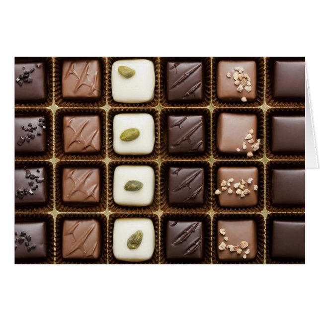 Handmade luxury chocolate in a box (Front Horizontal)