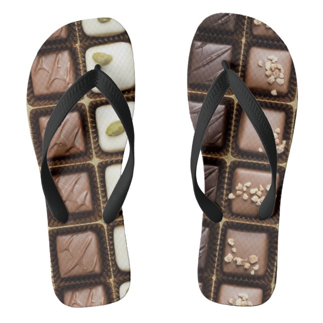 Handmade luxury chocolate in a box flip flops (Footbed)