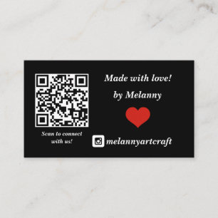 Handmade Made with love Packaging Insert