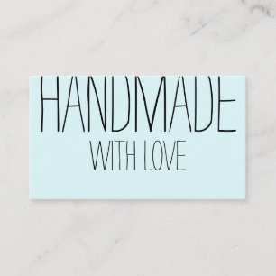 Handmade modern simple trendy handwritten business card