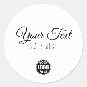 Handmade Modern Vintage Simple Trendy Simple Classic Round Sticker