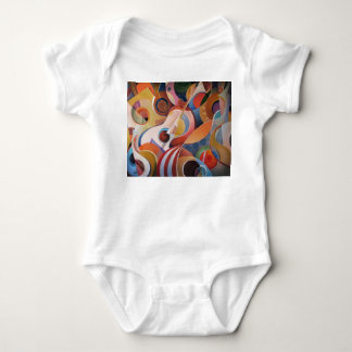 Handmade Music Abstract Painting Baby Bodysuit