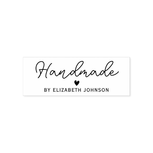 handmade personalised name self-inking stamp (Design)