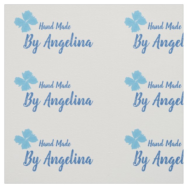 Handmade personalised sewing labels fabric (Swatch)