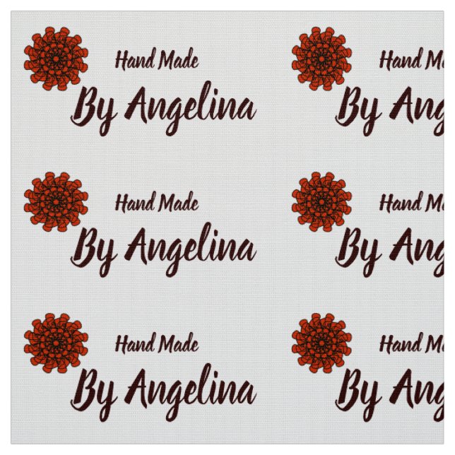 Handmade personalised sewing labels fabric (Swatch)
