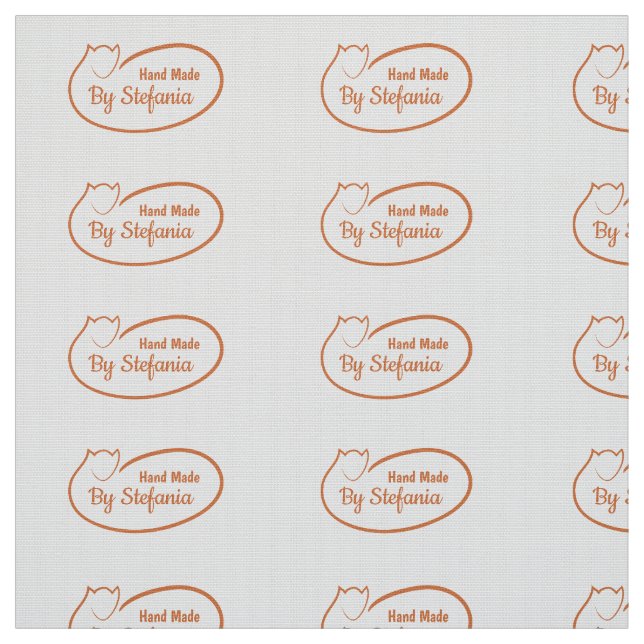 Handmade personalised sewing labels fabric (Swatch)