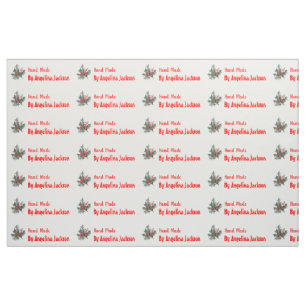 Handmade personalised sewing labels fabric
