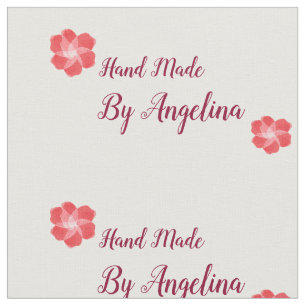Handmade personalised sewing labels fabric just cu
