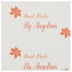 Handmade personalised sewing labels fabric just cu