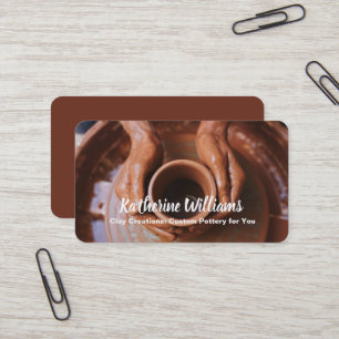 Handmade Pottery Studio Business Card