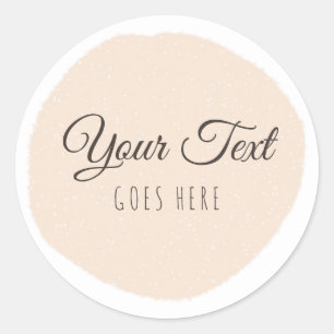 Handmade Product Blush Simple Trendy  Classic Roun Classic Round Sticker