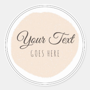 Handmade Product Blush Simple Trendy  Classic Round Sticker