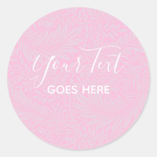 Handmade Product Floral Pattern Rose Classic Round Sticker
