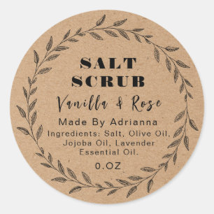 Handmade Product Label Kraft Paper